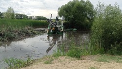 Специалисты приступили к очистке пруда в красногвардейском селе Бодяково