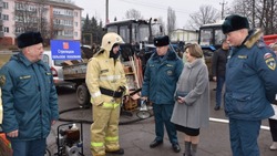 Смотр сил и средств для тушения ландшафтных пожаров состоялся в Красногвардейском районе