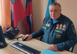 Виктор Поляков из красногвардейской Никитовки руководит пожарно-спасательной частью 36 лет