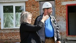 Глава администрации Красногвардейского района ознакомилась с ходом строительных работ