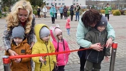 Открытие новой детской площадки прошло в красногвардейском селе Самарино