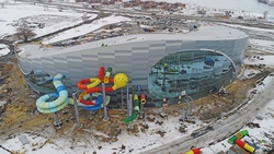 Строители займутся внутренней отделкой помещения аквапарка «Лазурный» под Белгородом