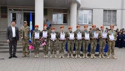 Чествование курсантов ВПК «Сокол» прошло в Засосенской школе Красногвардейского района