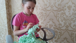Юная жительница Красногвардейского района открыла для себя новый вид творчества