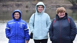 Общественники села Калиново Красногвардейского района приняли работы по очистке местного пруда