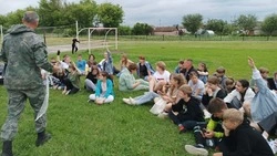 Ребята из села Засосна Красногвардейского района познакомились с профессией спасателя