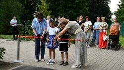 Открытие новой детской площадки состоялось в красногвардейском селе Сорокино
