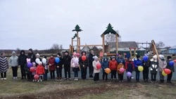 Современная детская игровая площадка появилась в красногвардейском селе Хуторцы