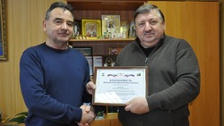 Председатель Мунсовета Красногвардейского района поздравил Николая Маркова с юбилеем