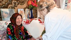 Жительница красногвардейского села Красное Анастасия Костева отметила 95-летний юбилей