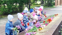 Воспитанники детского сада из Бирюча приняли участие в патриотической акции