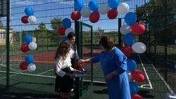 Новая спортивная площадка появилась в Марьевской школе Красногвардейского района